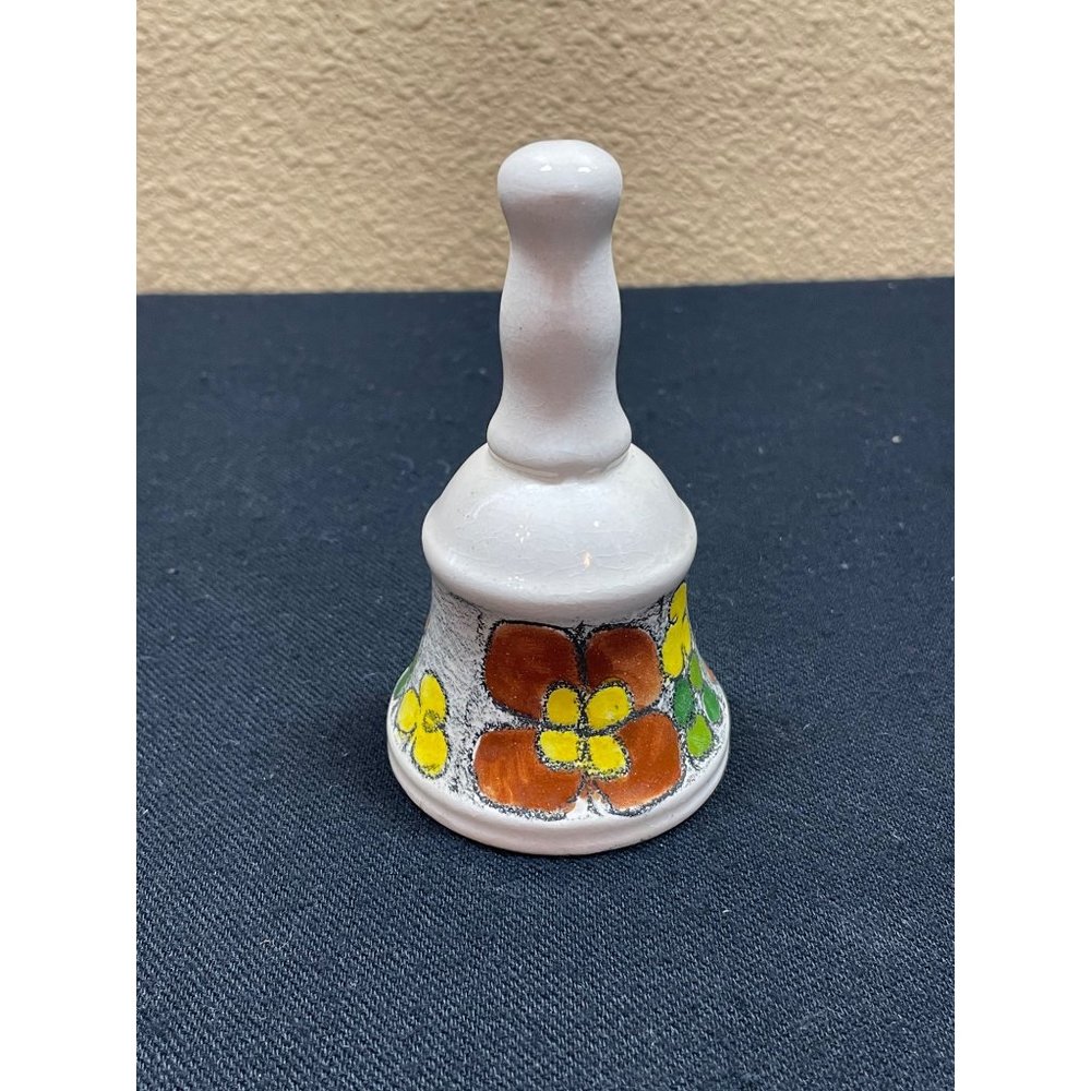 Vintage Pottery Folk Art Bell Ecuador